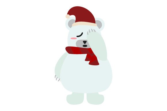 A Festive, Crafty Polar Bear for Christmas Branding