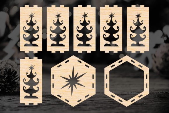 A Festive Lantern Asset for Laser Cutting & Winter Branding
