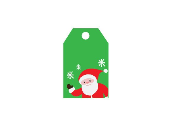 A Kawaii Santa Gift Tag for Crafters and Christmas Projects