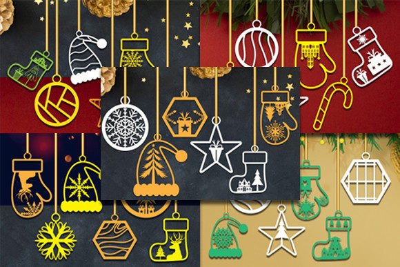 A Laser-Cut Bundle for Winter Decorations & Christmas Crafts