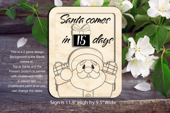 A Laser Cut Winter Asset for Editorial Holiday Countdowns