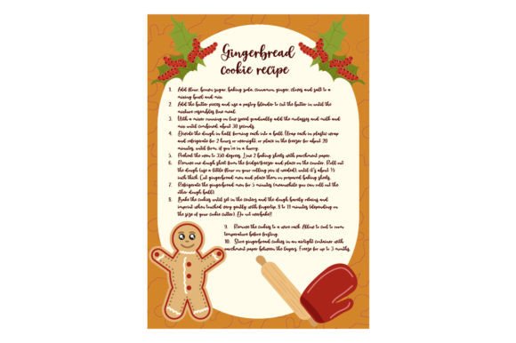 Crafting the Perfect Christmas Gingerbread Recipe Poster
