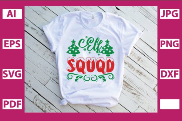 Elf Squqd: A Festive Graphic for Holiday Crafting & Print Templates