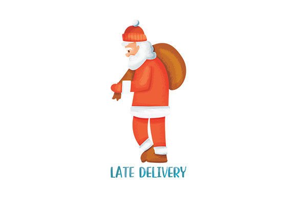 Santa Running with a Bag of Presents Embroidery Design Review