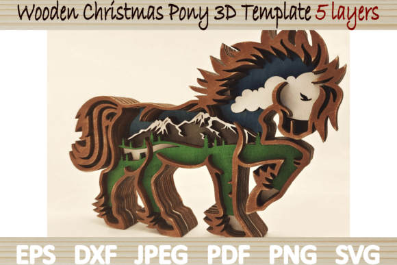The Wooden Pony Ornament: A Laser-Cutting Asset for Seasonal Selling